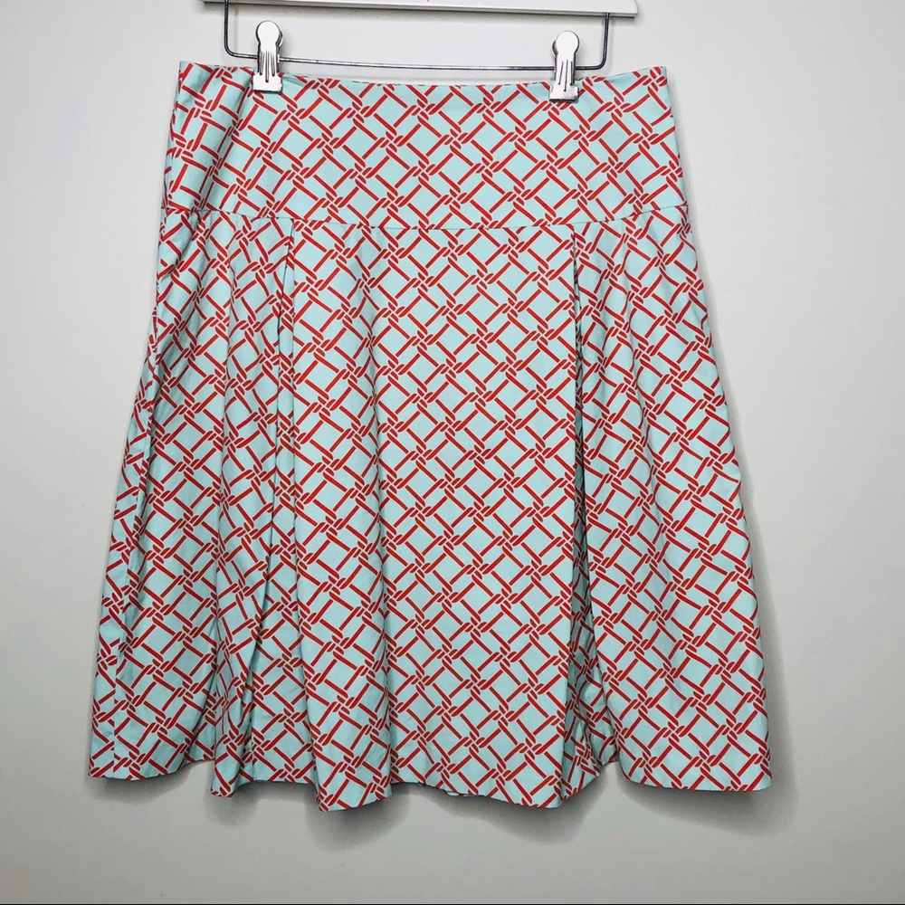J. McLaughlin Drop Waist Pleated A Line Skirt